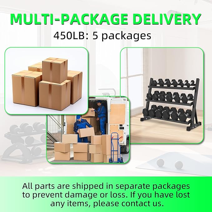 550LB Hex Dumbbell Set with 3-Tier Rack - Complete Home Gym Weight Set 5-50lbs Rubber Coated Cast Iron Dumbbells for Strength Training & Muscle Building