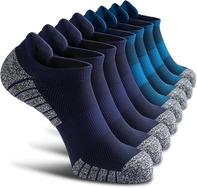 No Show Sports Compression Socks for Men and Women Circulation 4/8 Pack