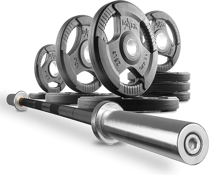 XMark 7 ft Weight Bar, Olympic Weight Lifting Barbell