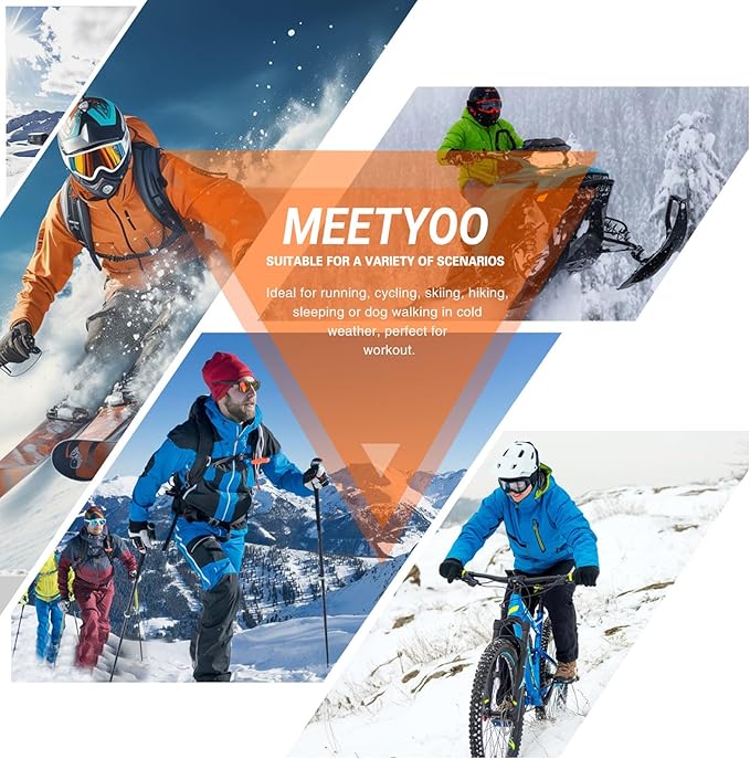 Men Thermal Underwear Set Long Johns with Fleece Lined Base Layer Men Cold Weather Top Bottom for Skiing Running