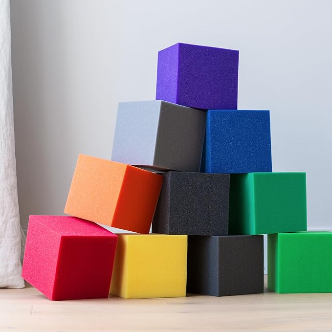 ENVIROLITE 8" Foam Cubes | Premium Quality Foam Cubes for Foam Pits | DIY Foam Pit | at Home Foam Cubes
