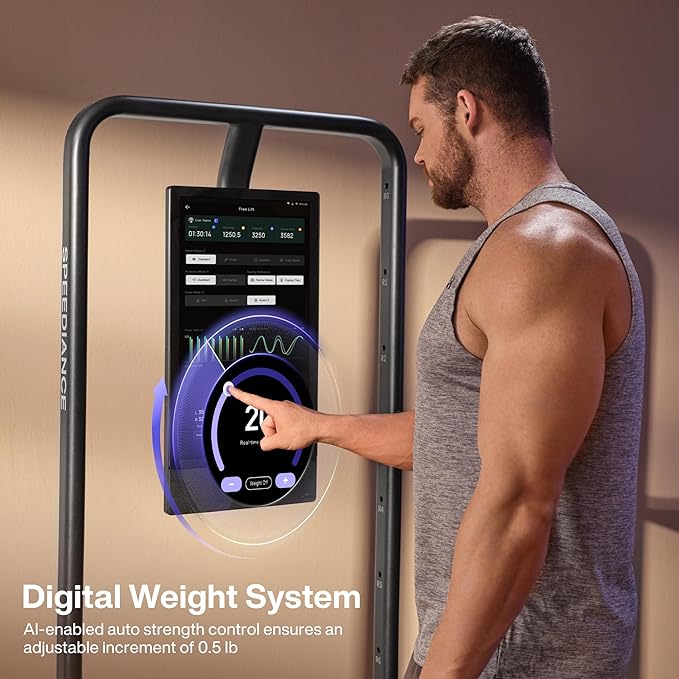 Speediance Home Gym, Smart AI-Powered Multi-Functional Smith Machine for Full Body Strength Training, All-in-one Gym Equipment, Digital Weight System, Workout Station, Squat Rack, Gym Monster 2