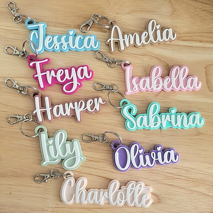 Hiyong Personalized Keychain Custom Photo Keyring Customized Gifts for Men Custom Keychain with Your Photo Logo or Text