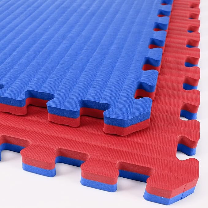 IncStores 7/8 Inch Thick Tatami Foam Flooring Tiles | Textured Interlocking Foam Tiles for Martial-Arts Floor Protection in Your Home Gym, Playroom, and More