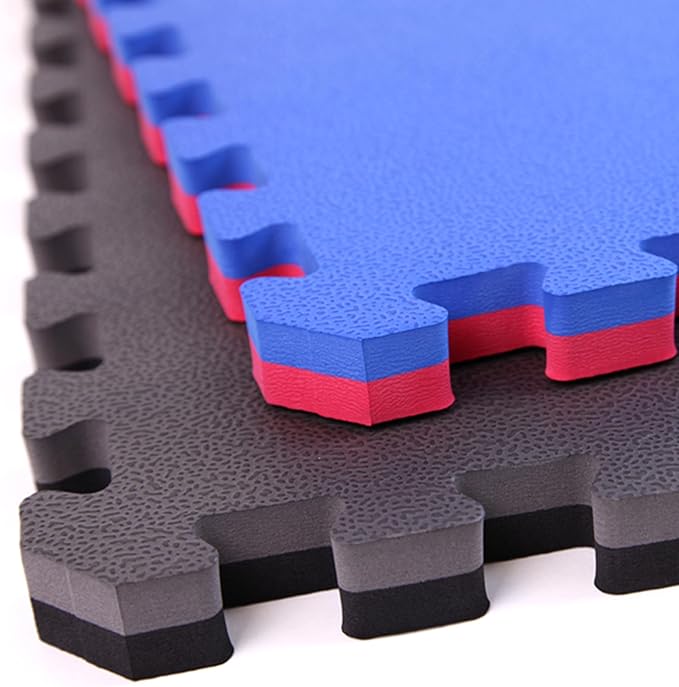 FlooringInc's 1" Thick Foam Tiles, 3'x3' or 2'x2' Reversable Interlocking Tiles, Ideal Yoga Mat, Gymnastics Mat, Workout Mat for MMA and Jiu Jitsu Training
