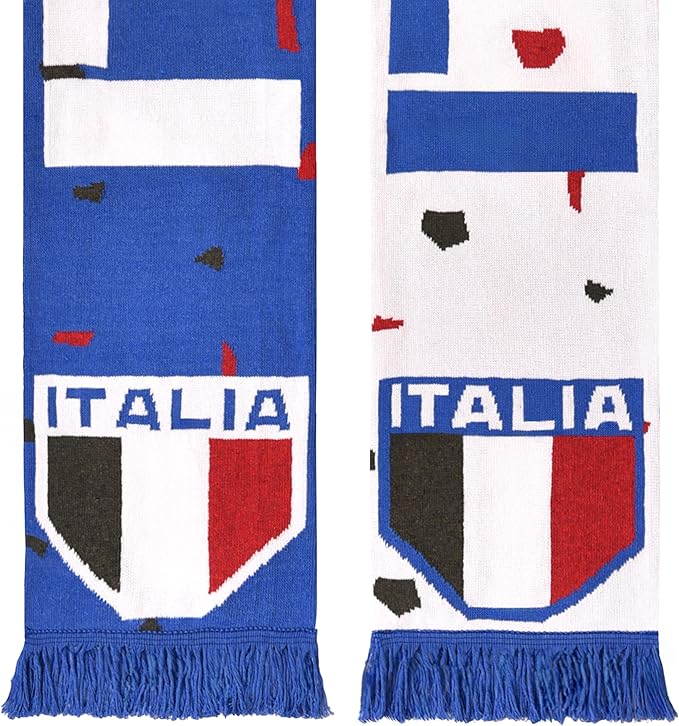 Euroscarves Italy Italia Recycled Cotton Soccer Knit Scarf