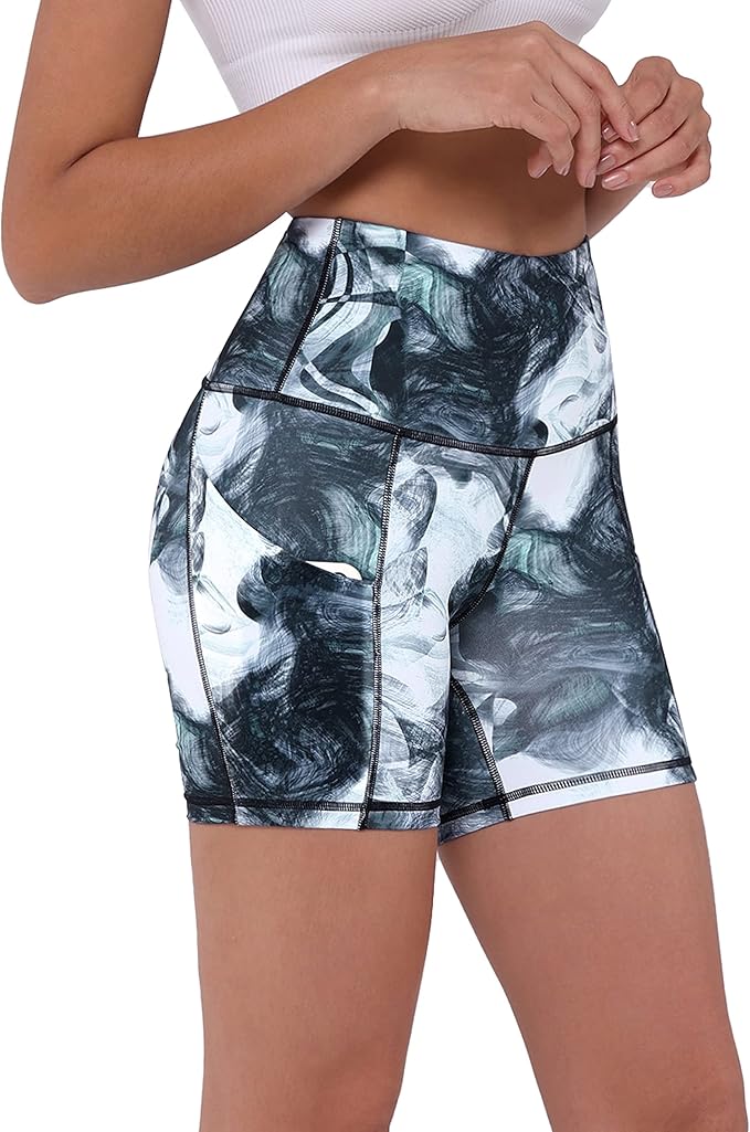 ODODOS Women's Tummy Control Biker Shorts 2.0 with Pockets High Waist Athletic Workout Yoga Shorts-3.5''/ 5"/ 8" / 10" Inseam