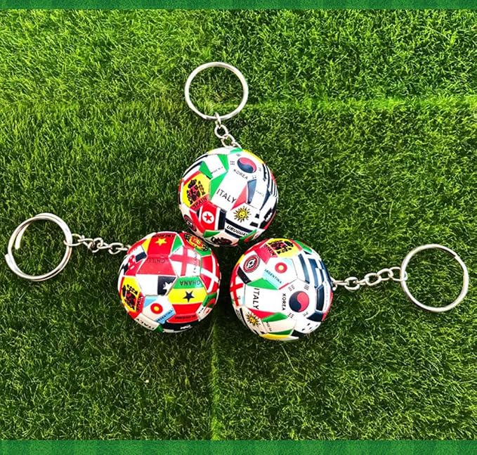Sports Ball Key Chain Football Match World Cup Team Keychains