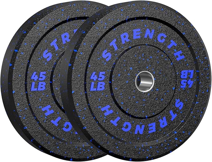 XDDIAS 2-Inch Bumper Plates, Barbell Rubber Olympic Weight Plates Set for Home Gym Strength Training, 20-260lbs, Multiple Options