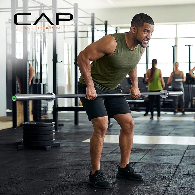 Cap Barbell 7-Foot Olympic Barbell Pro Series | Olympic & Power Bar Options