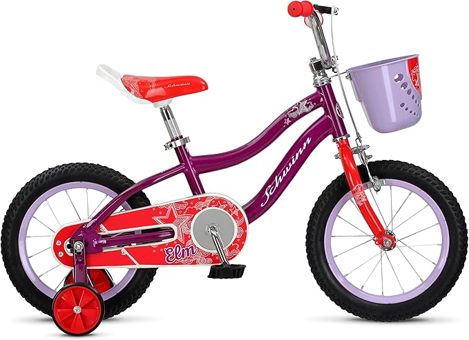 Schwinn Elm and Koen Bike or Balance Bike, 12-18 Inch Bike for Kids Ages 2-13, Black, Blue, Red, Teal, Pink or Purple, SmartStart Ergonomic Design, Adjustable Seat Grows with Child, Training Bicycle