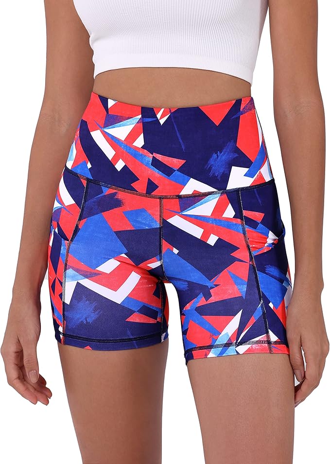 ODODOS Women's Tummy Control Biker Shorts 2.0 with Pockets High Waist Athletic Workout Yoga Shorts-3.5''/ 5"/ 8" / 10" Inseam