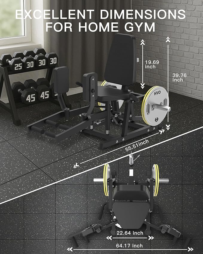 HVO Hip Adduction Abduction Machine: Abductor Adductor Machine-Inner and Outer Thigh Machine Glute Machines Thigh Master for Hip Abduction with 6 Levels Gear System Glute Machines