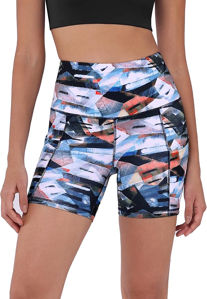 ODODOS Women's Tummy Control Biker Shorts 2.0 with Pockets High Waist Athletic Workout Yoga Shorts-3.5''/ 5"/ 8" / 10" Inseam