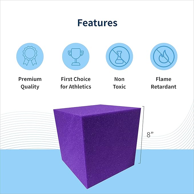 ENVIROLITE 8" Foam Cubes | Full Pallet of Premium Quality Foam Cubes for Foam Pits | for BMX Pits, Trampoline Parks, Ninja Gyms, Gymnastics & Skatepark Foam Pits