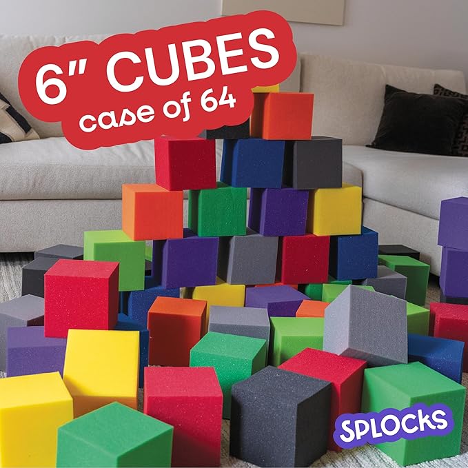 ENVIROLITE 8" Foam Cubes | Premium Quality Foam Cubes for Foam Pits | DIY Foam Pit | at Home Foam Cubes