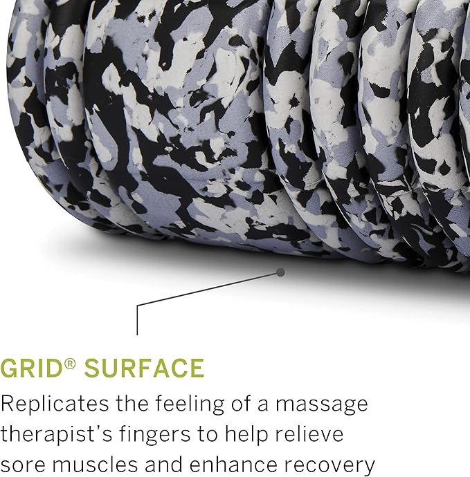 TriggerPoint Grid 1.0 Foam Roller - 13" Multi-Density Massage Roller for Deep Tissue & Muscle Recovery - Relieves Tight, Sore Muscles & Kinks, Improves Mobility & Circulation - Targets Key Body Parts