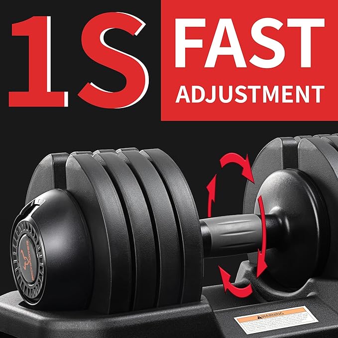 Adjustable Dumbbells Set of 2,Free Weights Dumbbells Set,52 lbs pair for Men/Women Gym Equipment for Home Strength Training Equipment(2 Box)