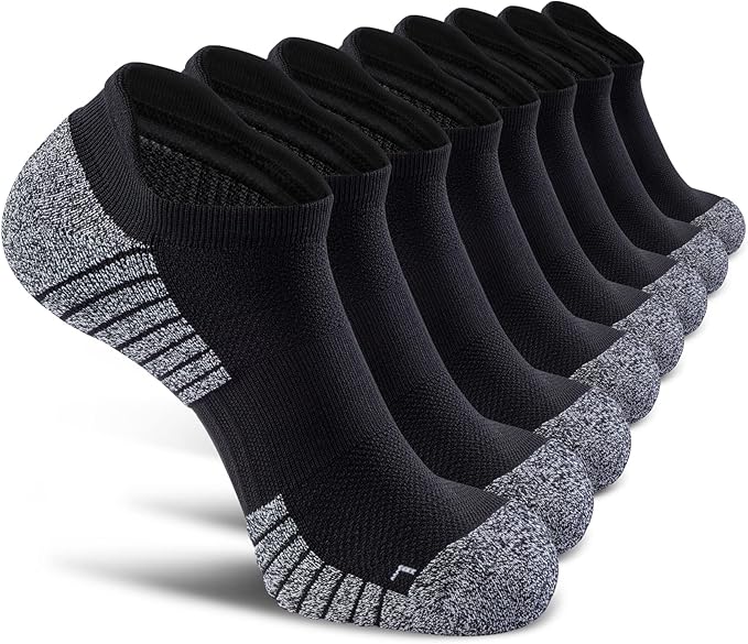 No Show Sports Compression Socks for Men and Women Circulation 4/8 Pack