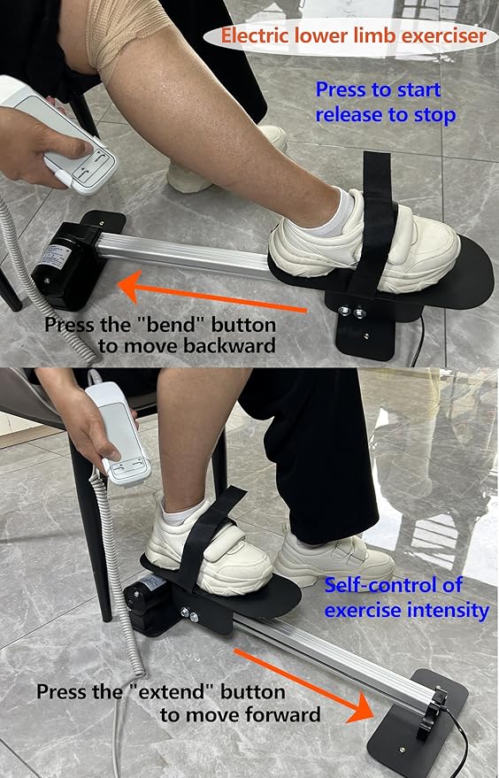 Electric Knee Glide for Knee Replacement Recovery Aids Kit Knee Therapy Exercise Strengthening Equipment for PCL ACL MCL Knee Surgery Before and After 5