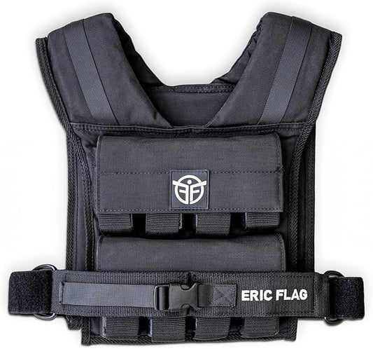 40 lb Weighted Vest for Men & Women - Adjustable 0-40 lb with 16 Iron Weight, Heavy-Duty for Calisthenics, Running and Walking - Compact 1000D Oxford - Weighted Vest with Removable Weights