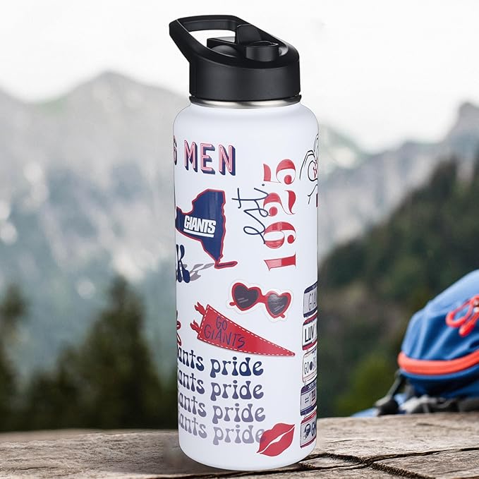 The Memory Company Officially Licensed NFL 34oz Water Bottle - Premium Stainless Steel Double-Wall Insulated, Leakproof Design