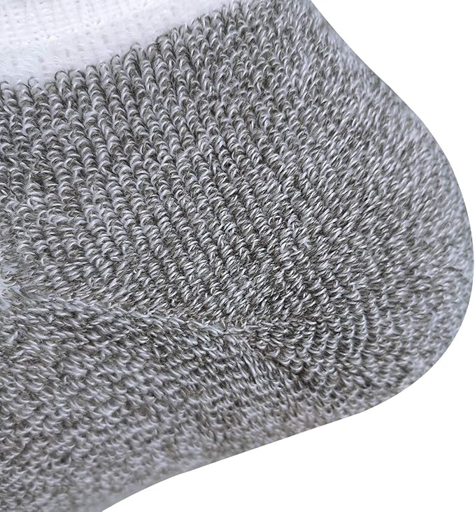 BERING Men's Athletic Running Ankle Socks Cushioned Heel Tab (6 Pairs)