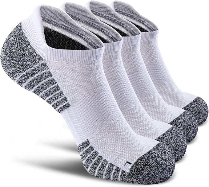 No Show Sports Compression Socks for Men and Women Circulation 4/8 Pack