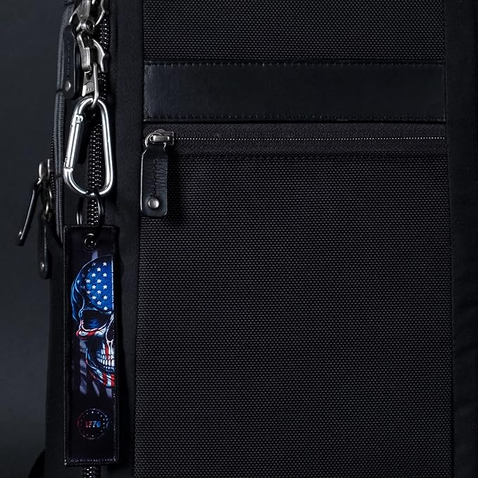 Patriotic Jet Tag Key Tag for attachment to keys, bags, Luggage and more. Made of Nylon Set of 2