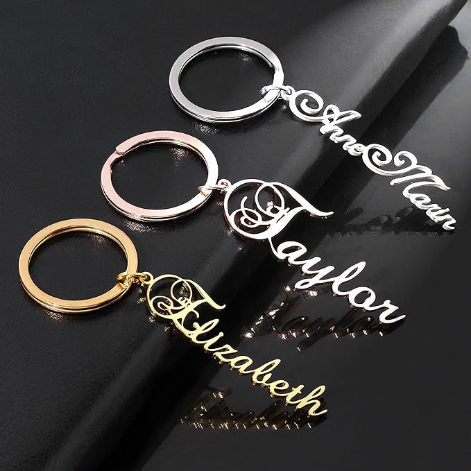 Hiyong Personalized Keychain Custom Photo Keyring Customized Gifts for Men Custom Keychain with Your Photo Logo or Text