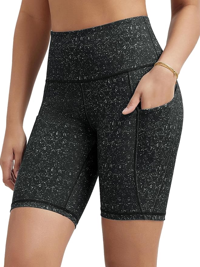 ODODOS Women's Tummy Control Biker Shorts 2.0 with Pockets High Waist Athletic Workout Yoga Shorts-3.5''/ 5"/ 8" / 10" Inseam