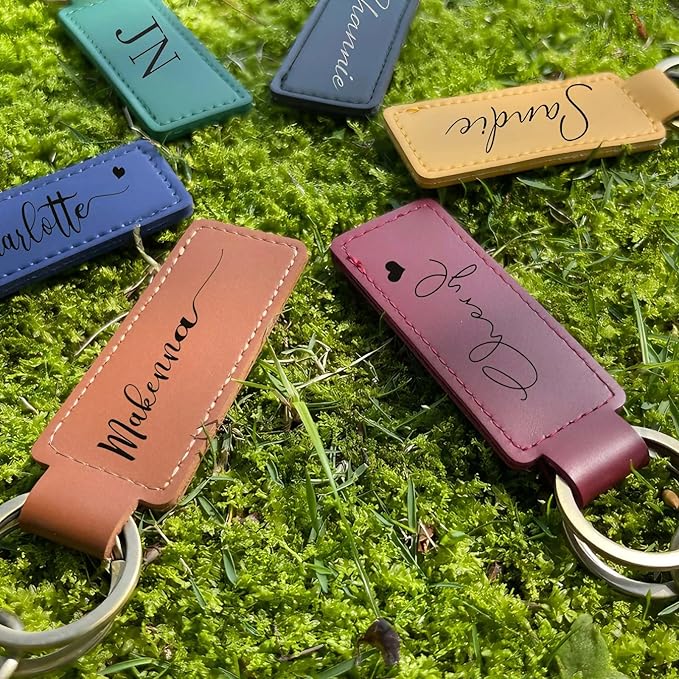 Hiyong Personalized Keychain Custom Photo Keyring Customized Gifts for Men Custom Keychain with Your Photo Logo or Text