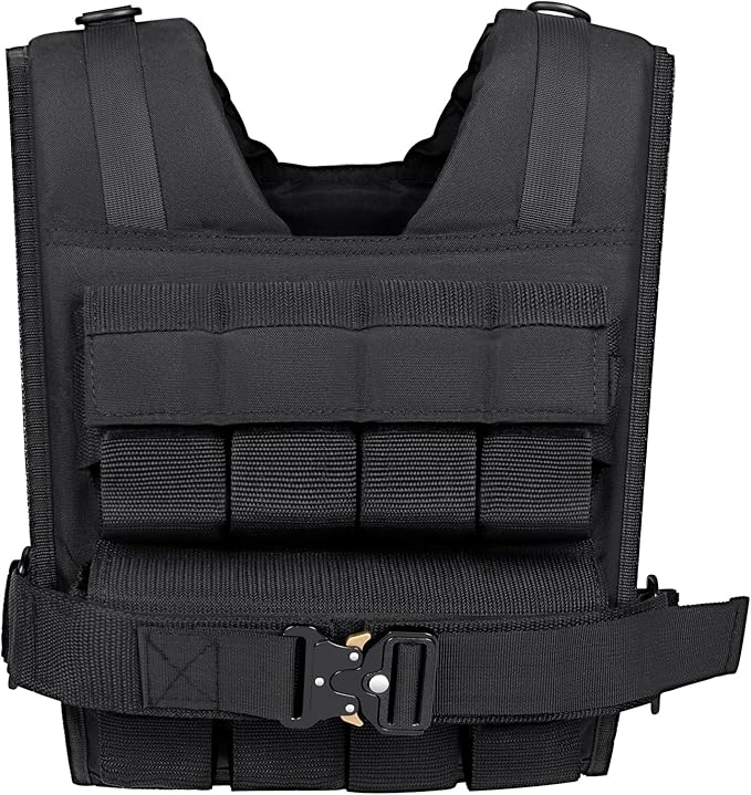 Weighted Vest Men 26lbs | 35lbs | 45lbs, Weighted Workout Vest With Removable Iron Weights, Weight Vest for Men and Women, Heavy Duty Weighted Exercise Vest for Strength Training Running Walking