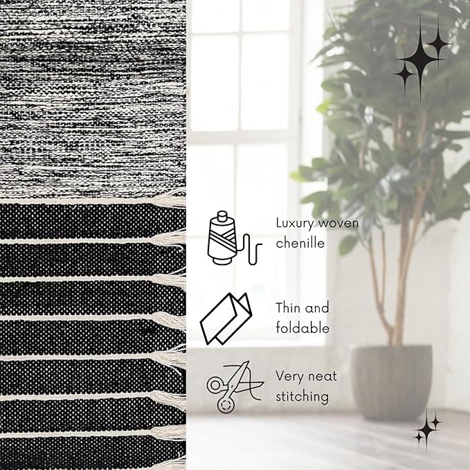 Indian Handmade100 % Organic Anti Skid Multi Colour Cotton Yoga Mat - Eco-Friendly Hand-Woven Rug - Non-Slip & Thick (24”x72”x5mm) for Hot yoga & Everyday Fitness at Home - Comfortable & Foldable Extra-Long Mat