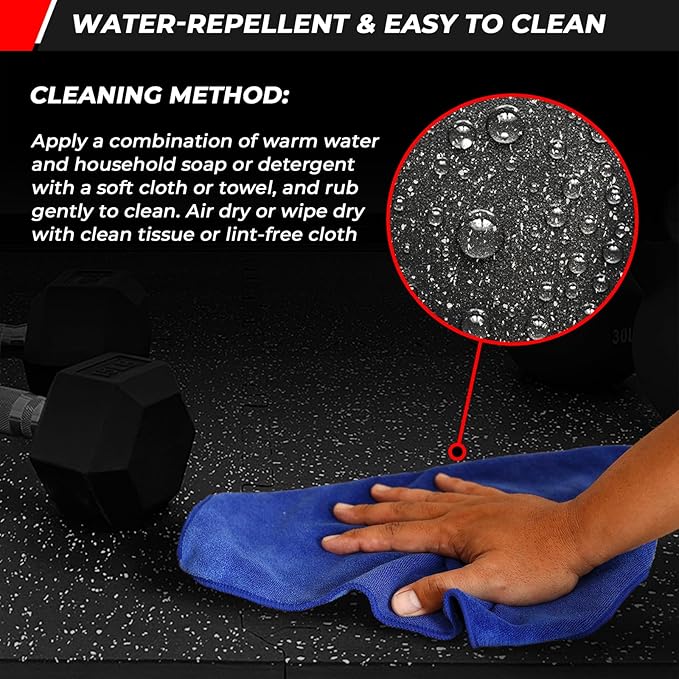 RITFIT Puzzle Exercise Mat ½ in, EVA Interlocking Foam Floor Mats, High Density Home Gym Mat for Workout Equipment Protective, 24 in x 24 in x ½ in, 24 Sq Ft - 6 Tiles