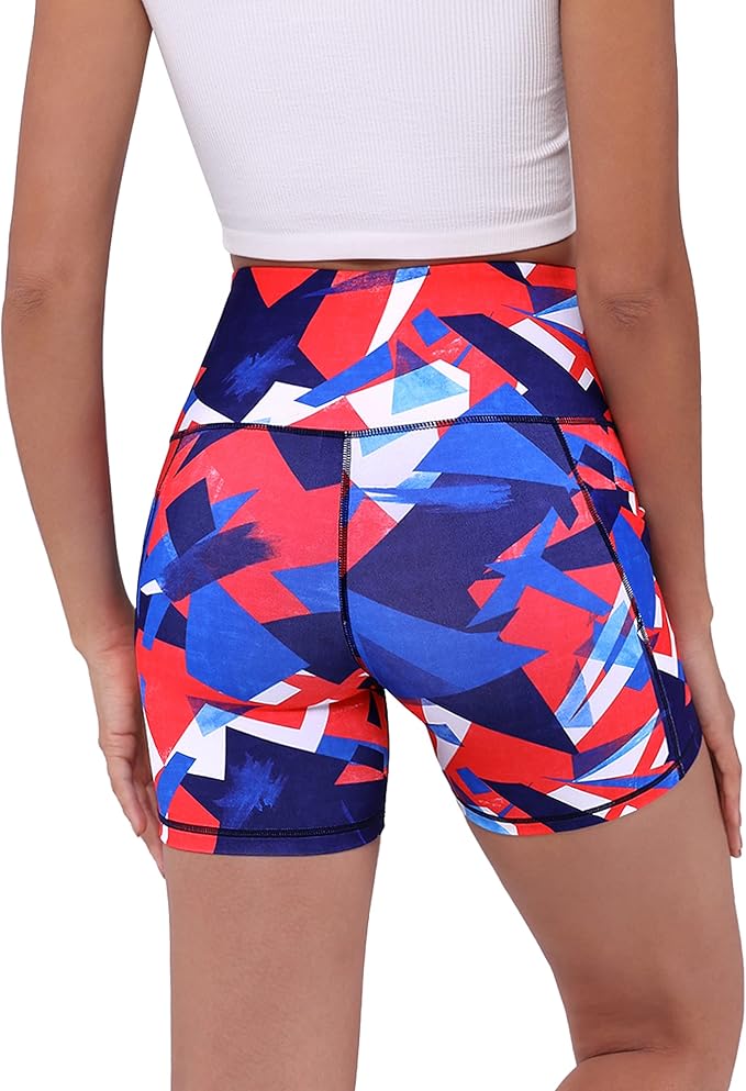 ODODOS Women's Tummy Control Biker Shorts 2.0 with Pockets High Waist Athletic Workout Yoga Shorts-3.5''/ 5"/ 8" / 10" Inseam
