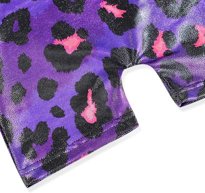 HOZIY Gymnastics Leotards for Girls with Shorts Toddlers Biketards Rainbow Unicorn Dinosaur Mermaid Leopard Flower Galaxy