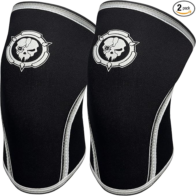 Knee Sleeves (1 Pair), 7mm Compression Knee Braces for Squats,Weightlifting,Powerlifting,Cross Training for Men & Women (Small)