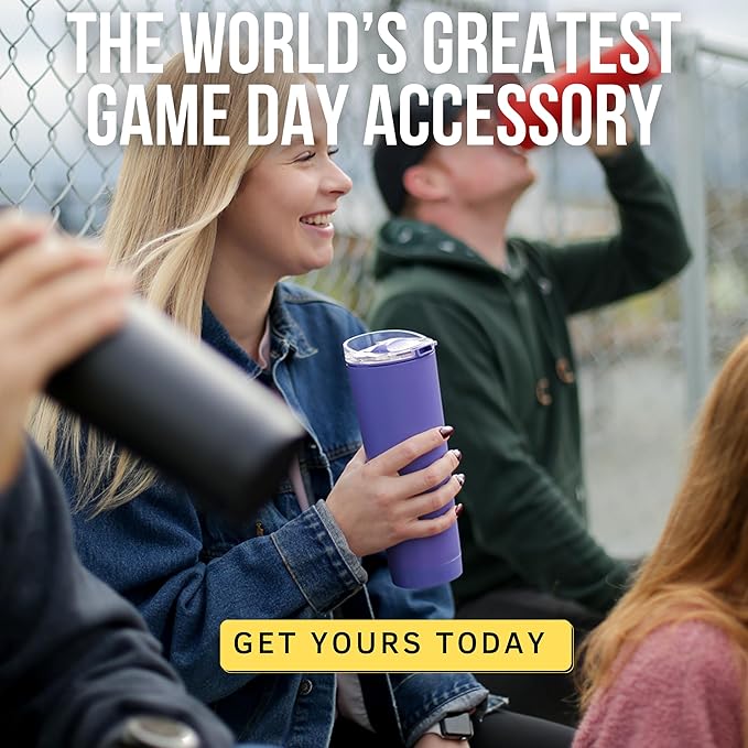 The LoudCup Reusable Water Bottle – 2-in-1 Travel Tumbler & Noisemaker – BPA-Free, Blow Horn & Cup with Slide Lid – Perfect for Sports Events, Game Day, Tailgating & Parties