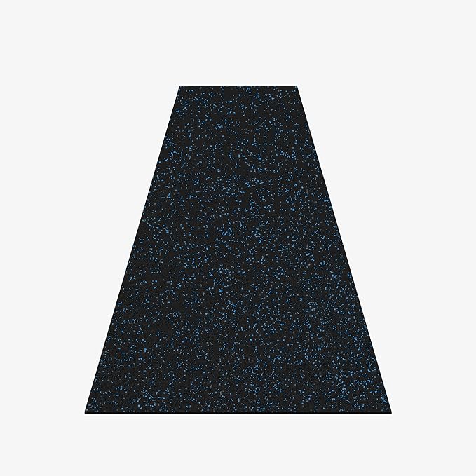 IncStores 8mm Thick Strong Rubber Flooring Roll | Flexible Recycled Rubber Roll Flooring for a Stronger and Safer Basement, Home Gym, Shed, or Trailer | Blue, 1 Mat