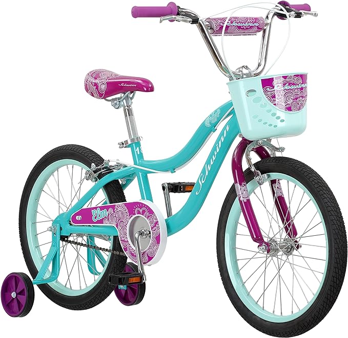 Schwinn Elm and Koen Bike or Balance Bike, 12-18 Inch Bike for Kids Ages 2-13, Black, Blue, Red, Teal, Pink or Purple, SmartStart Ergonomic Design, Adjustable Seat Grows with Child, Training Bicycle