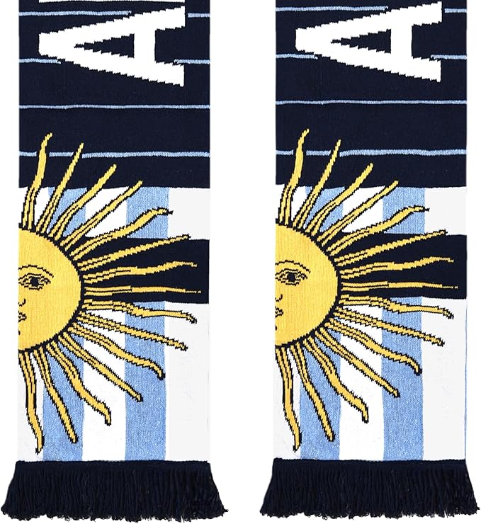 Euroscarves Argentina Recycled Cotton Soccer Knit Scarf