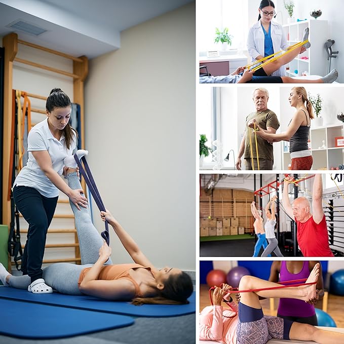 Workout Bands, Resistance Bands for Working Out, Stretch Bands, Long Gym Elastic Bands for Workout, Pull Up Training Bands for Body Stretching, Physical Therapy, Muscle Training