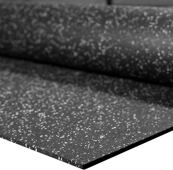 Flooring Inc's 1/4" Thick Tough Rubber Flooring Roll | Flexible Recycled Rubber Floor Mats for Home Gym | Heavy Duty Rubber Mat for Home Gyms, Sheds, Horse Stall Mat or Trailer