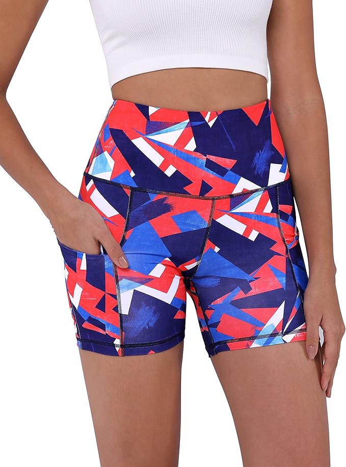 ODODOS Women's Tummy Control Biker Shorts 2.0 with Pockets High Waist Athletic Workout Yoga Shorts-3.5''/ 5"/ 8" / 10" Inseam