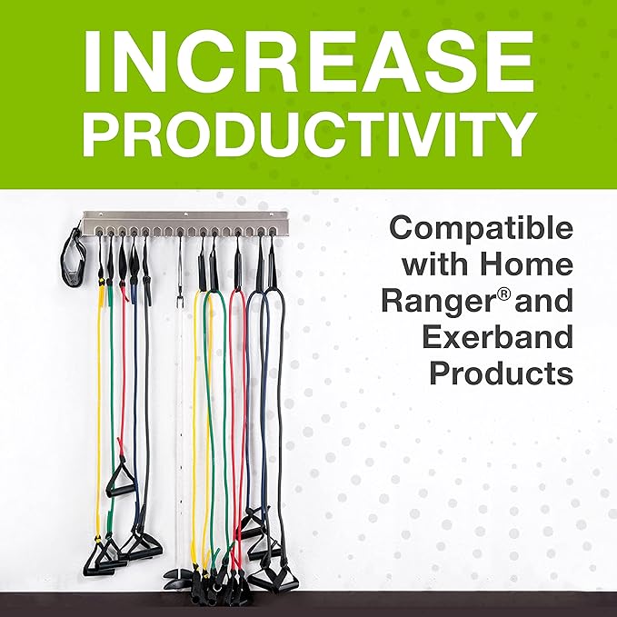 Web Slide-Storage Rack - Stainless Steel - 16 Slots - Perfect for Organizing - Physical Rehab Equipment Storage for Clinic, Home, or Gym