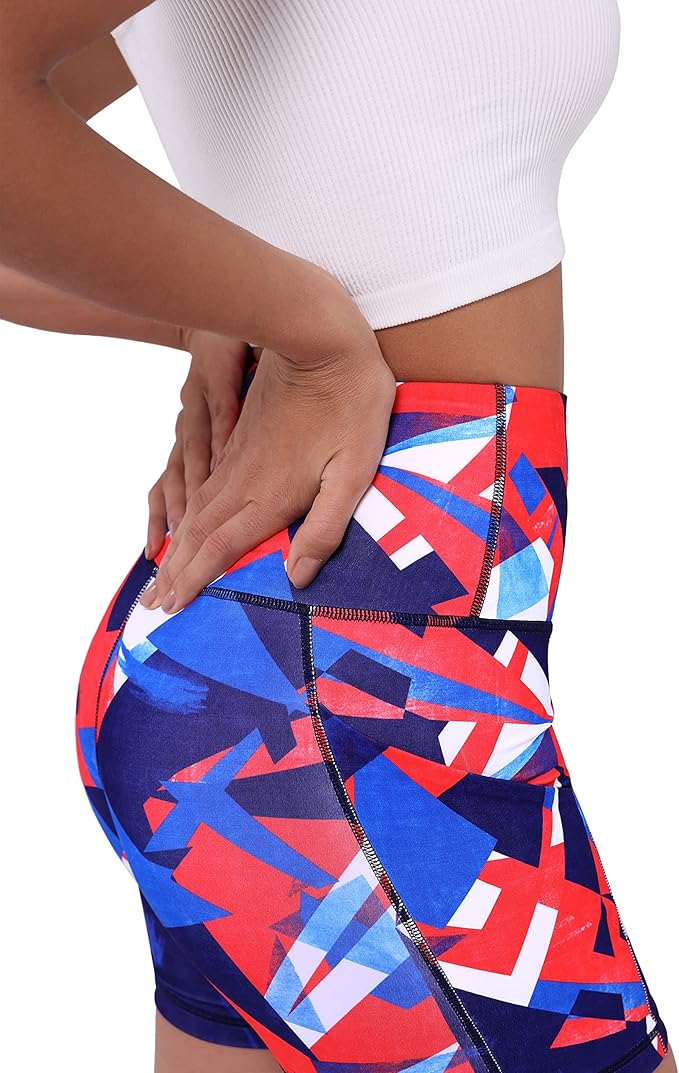 ODODOS Women's Tummy Control Biker Shorts 2.0 with Pockets High Waist Athletic Workout Yoga Shorts-3.5''/ 5"/ 8" / 10" Inseam