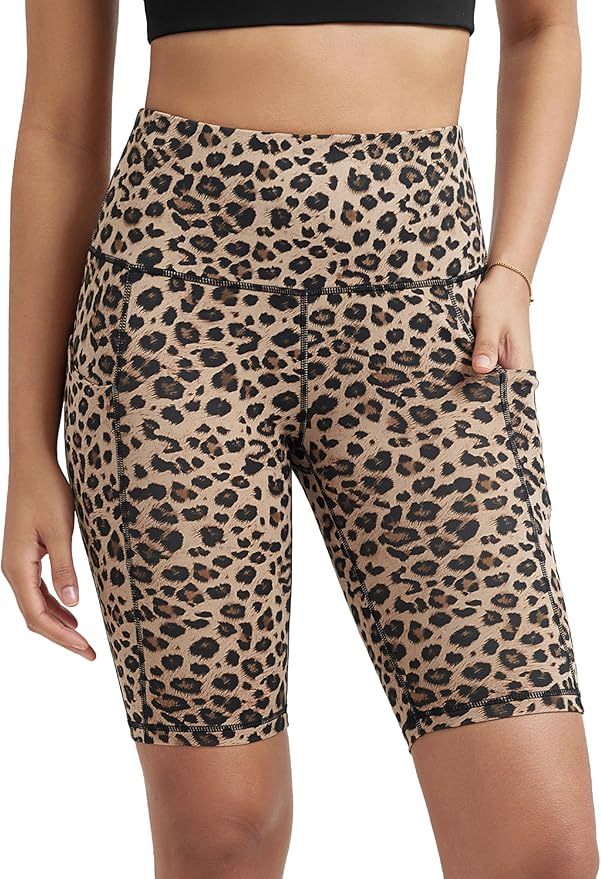 ODODOS Women's Tummy Control Biker Shorts 2.0 with Pockets High Waist Athletic Workout Yoga Shorts-3.5''/ 5"/ 8" / 10" Inseam