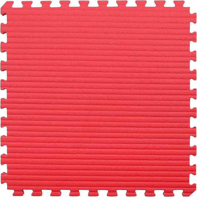 IncStores 7/8 Inch Thick Tatami Foam Flooring Tiles | Textured Interlocking Foam Tiles for Martial-Arts Floor Protection in Your Home Gym, Playroom, and More