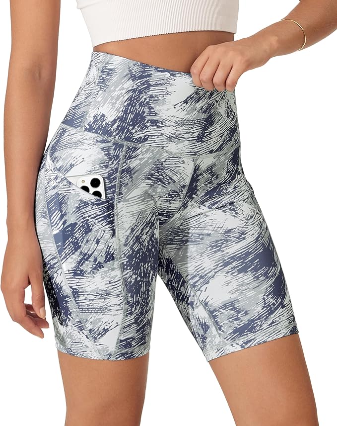 ODODOS Women's Tummy Control Biker Shorts 2.0 with Pockets High Waist Athletic Workout Yoga Shorts-3.5''/ 5"/ 8" / 10" Inseam